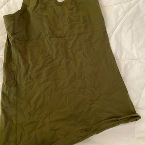 Lululemon olive green nulu cool racer back. Size 8